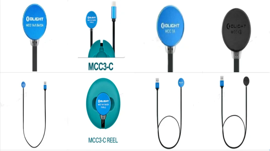 Olight MCC und Ladekabel