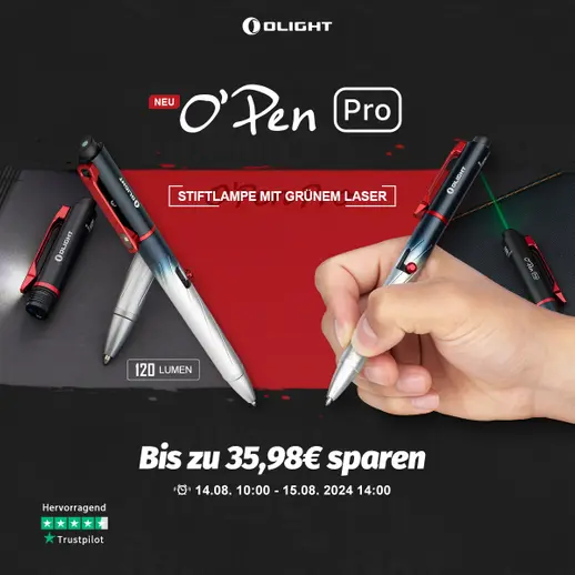 Open Pro oder Open Mini? Wähle deinen EDC Stift!