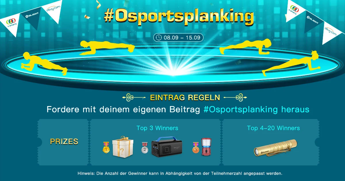 Olight Osport 2022- Planking-Challenge