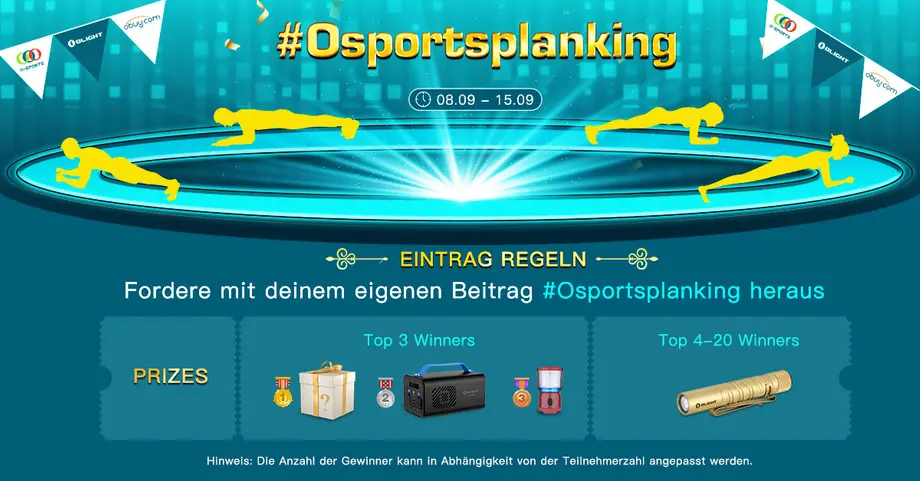 Olight Osport 2022- Planking-Challenge