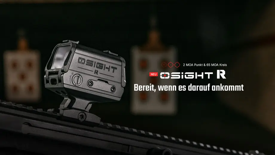 Weites Sichtfeld: Osights erstes Rotpunktvisier für Gewehre