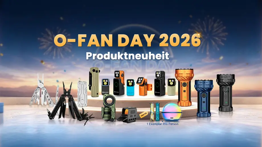Olight OFan Day 2026: 100-Stunden-Flash-Sale mit exklusiven Angeboten