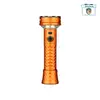 Prowess orange und schwarze LED-Taschenlampe im Holster