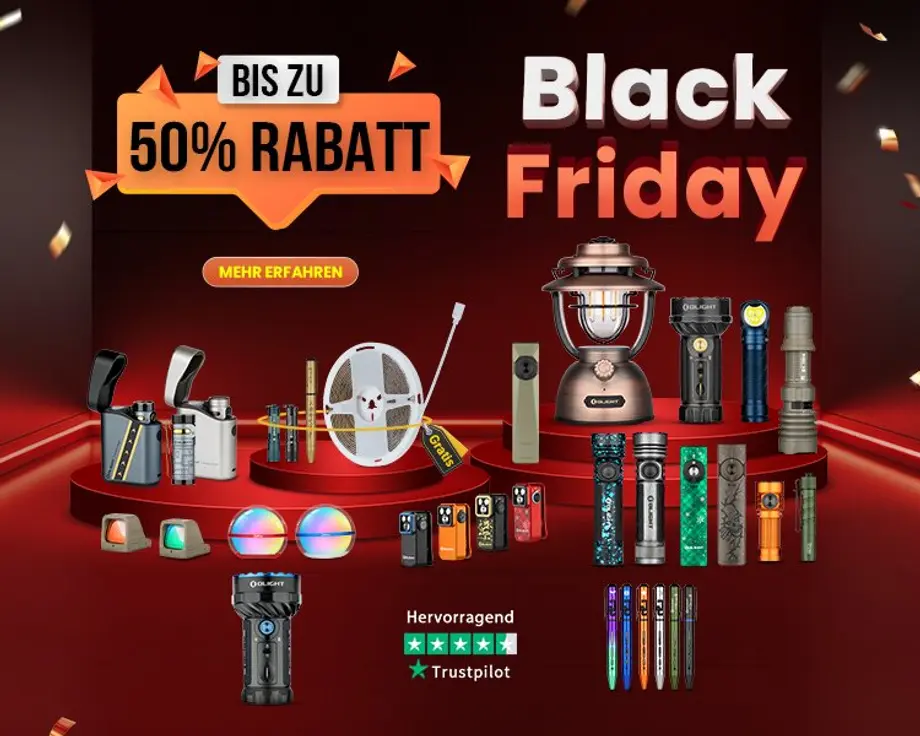 【Gewinnspiel】Olights 2024 Black Friday Sale mit bis zu 50% Rabatt!