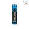 Olight Seeker 4 Pro blaue Taschenlampe mit Drehschalter und rutschfestem Griff für Outdoor und Camping