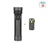 Olight Seeker 4 Pro Taschenlampe in Grau und Oclip Pro Clip-Leuchte mit Leiterbahnmuster für Outdoor und EDC im Set
