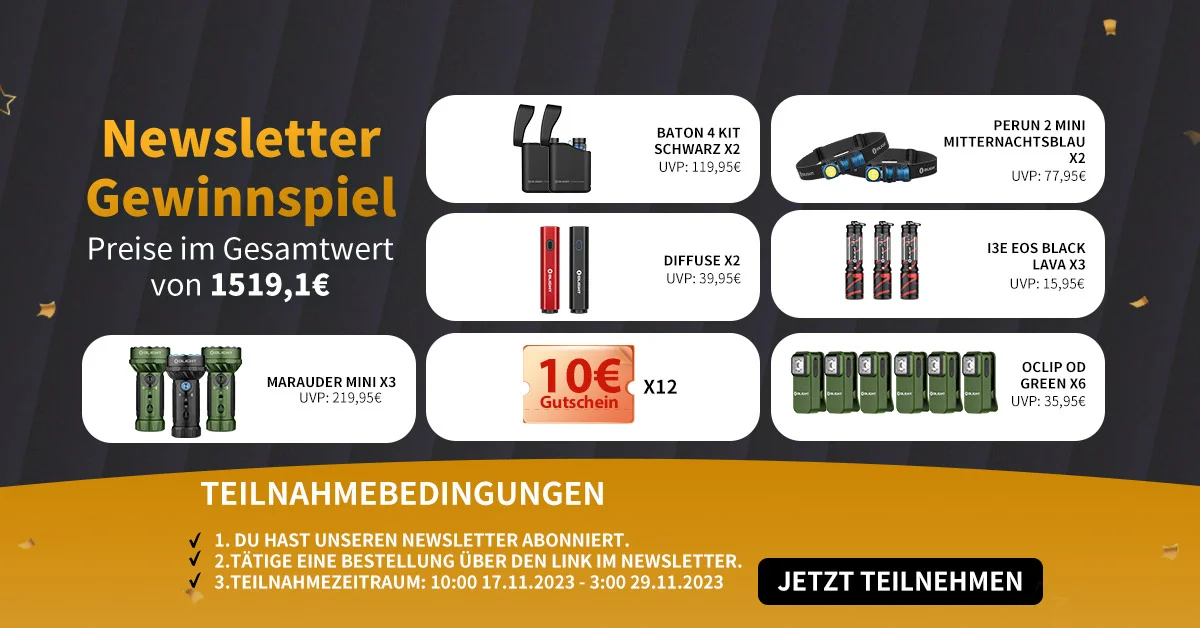 Newsletter Gewinnspiel im Black Friday Sale (Exklusiv für Abonnent*innen)