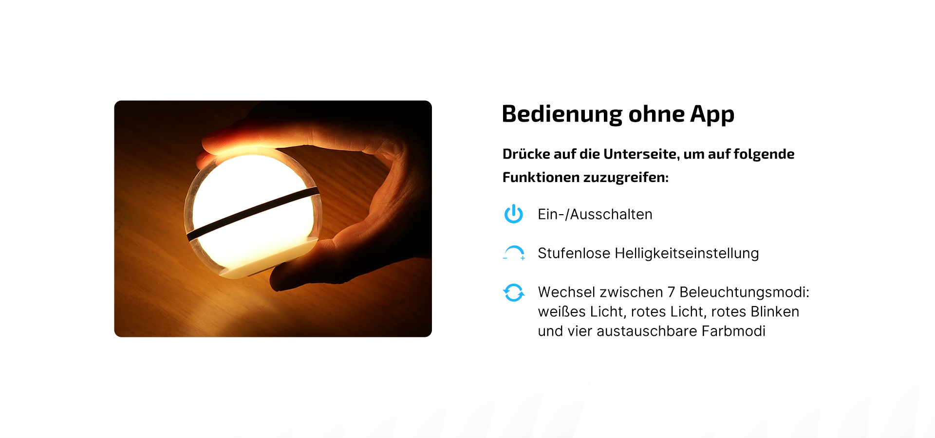 Olight Sphere im offiziellen Anwendungsfoto