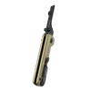 Oknife U1 Ultra klappbares Universalmesser mit sandfarbenem Griff und Taschenclip vor schwarzem Hintergrund