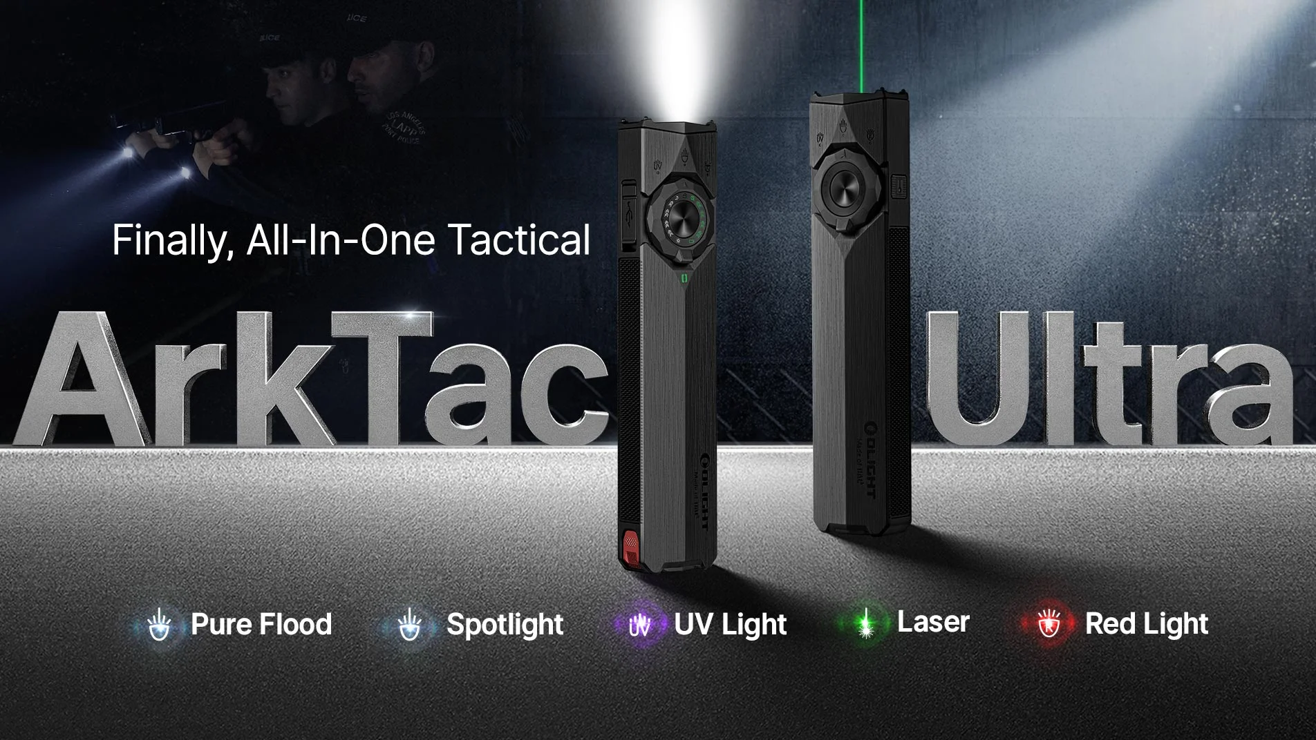 Olight ArkTac: Die neue All-in-One-Taktiklampe für maximale Einsatzbereitschaft