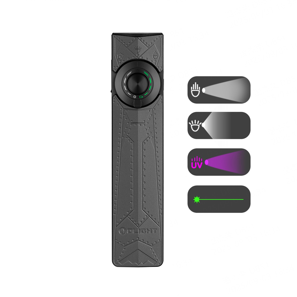Olight ArkPro EDC Taschenlampe mit UV Licht Laser und Weißlicht