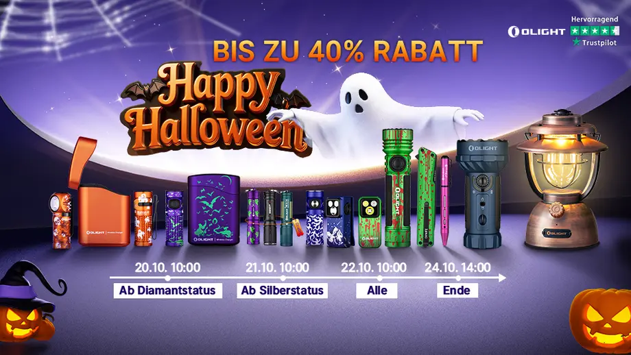Die Nacht gehört dir: Entdecke die gruselig guten Angebote der Olight Halloween-Aktion