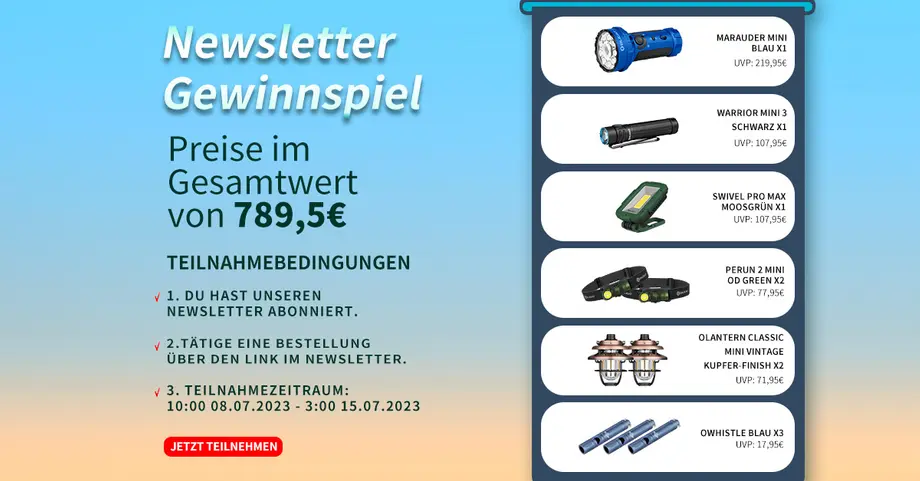 Newsletter-Giveaway Aktion im Juli (Exklusiv für Abonnent*innen)