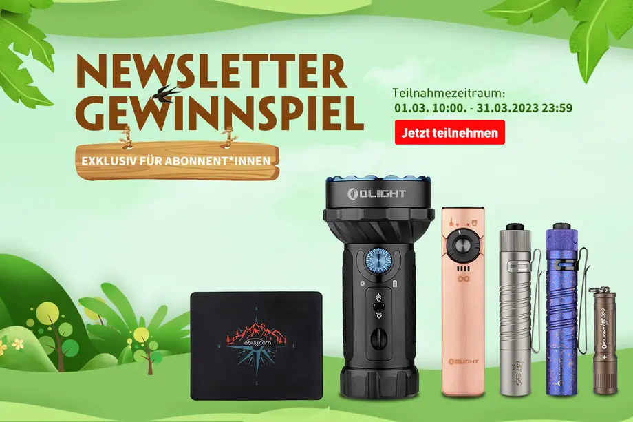 Newsletter-Giveaway Aktion im März (Exklusiv für Abonnent*innen)