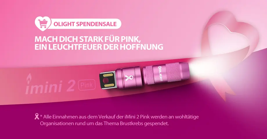 ❤️Olight's Leuchtfeuer der Hoffnung: Das Bewusstsein für Brustkrebs erhellen