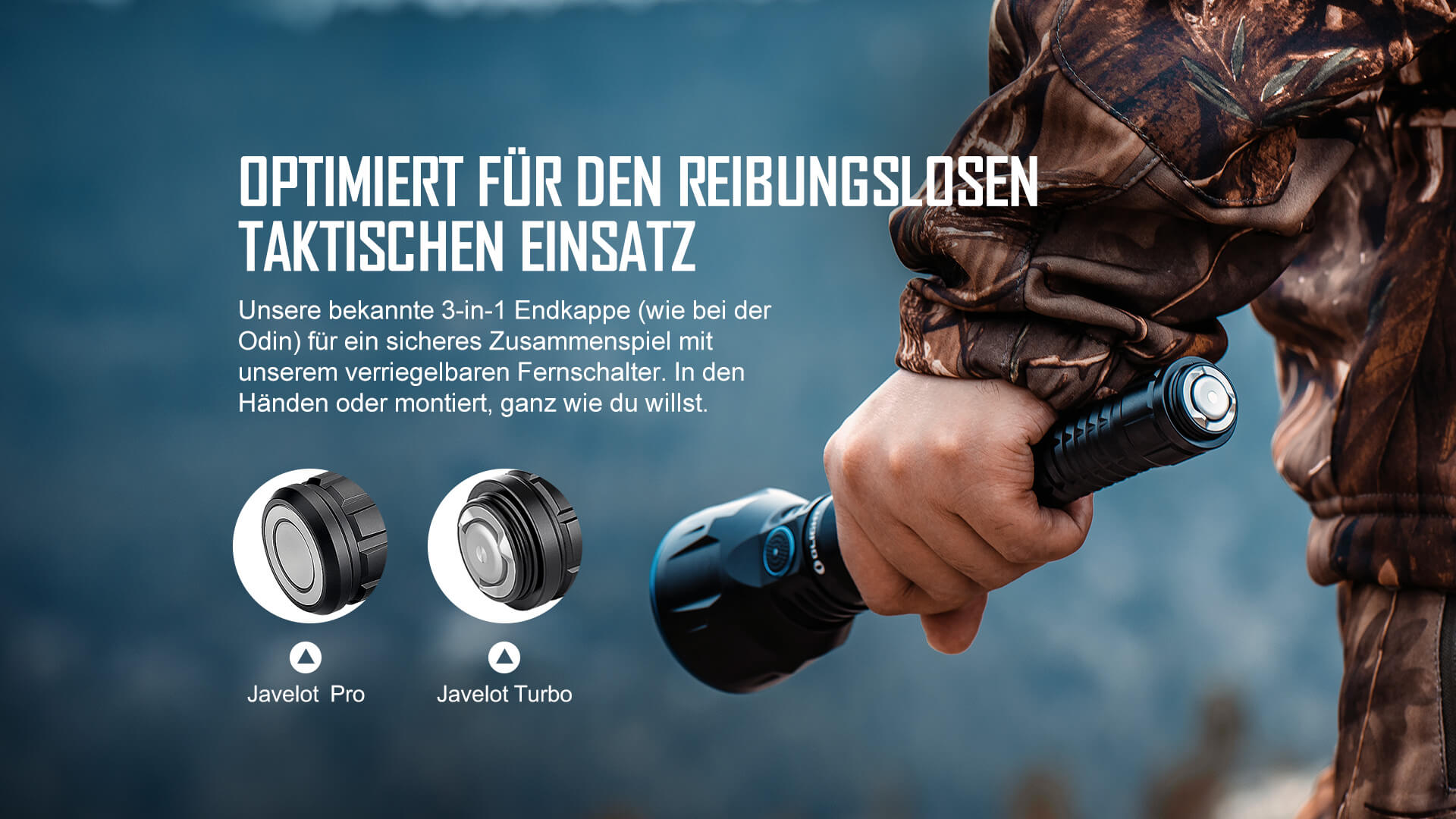 Olight Taschenlampe mit dem magnetischen Fernschalter